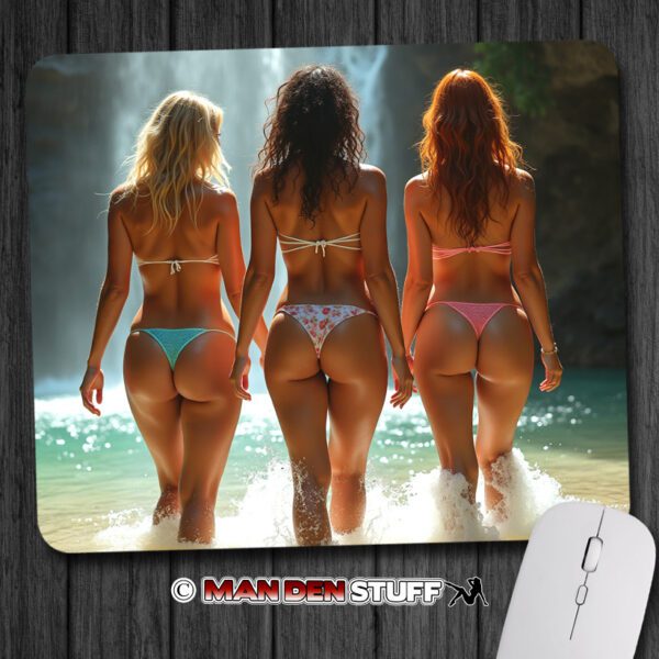 Exotic Bikini Babes Tropical Island Mouse Pad #1