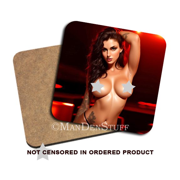 Sexy Topless Exotic Dancer Drink Coasters #5 - Image 7