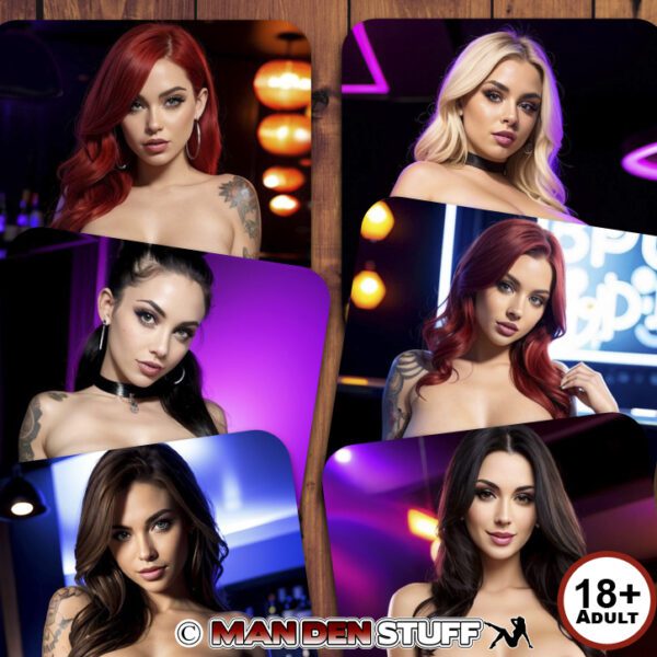 Sexy Topless Exotic Dancer Drink Coasters