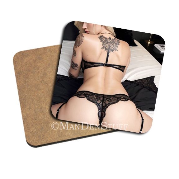 Personalized Sexy Gift Set - Beer Cozie, Coaster & Mouse Pad - Image 6