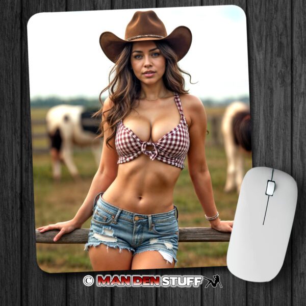 Sexy Cowgirl Mouse Pad