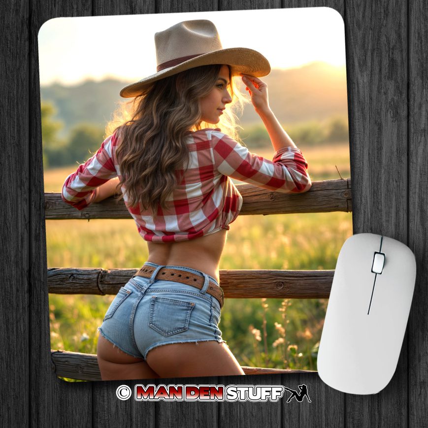 Sexy Cowgirl Mouse Pad #8