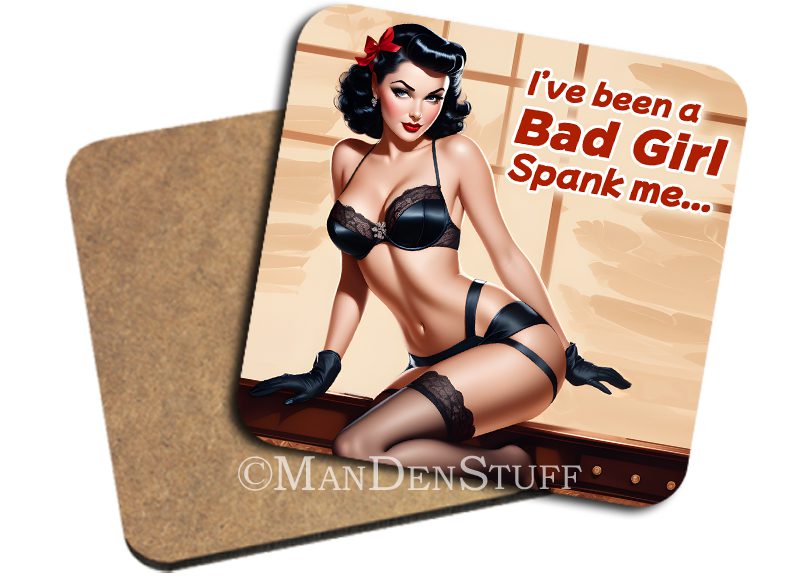 Fun & Naughty Pin Up Girls Drink Coasters - Image 5
