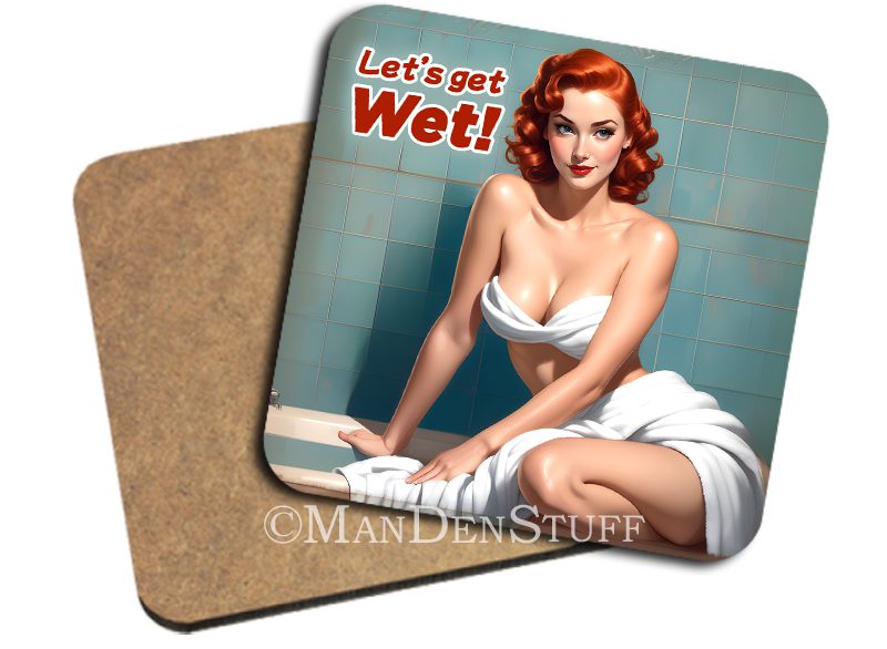 Fun & Naughty Pin Up Girls Drink Coasters - Image 8