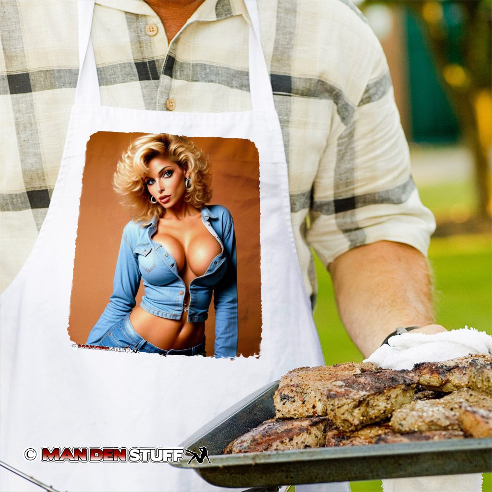 Sexy 80's Babe Chef / BBQ Apron