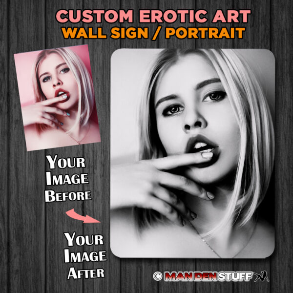 Personalized Sexy - 8x10 Wall Sign - Black & White