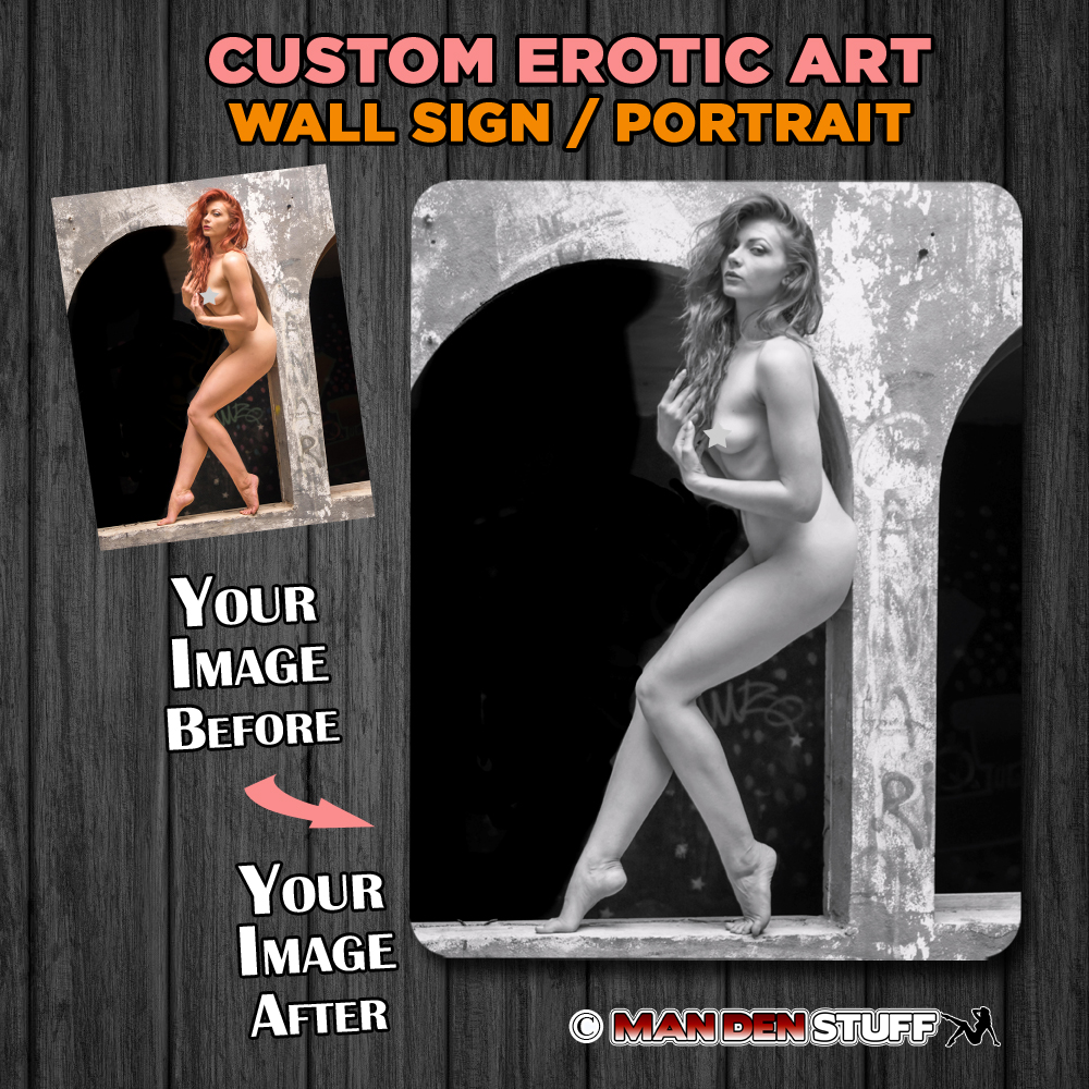Personalized Sexy - 8x10 Wall Sign - Black & White - Custom Image - Image 5